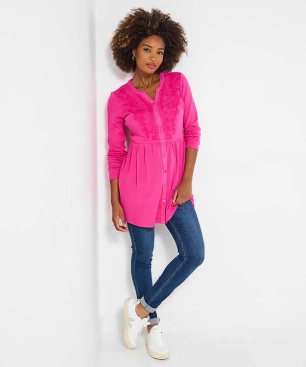 Green Jersey Sweat Tunic Top