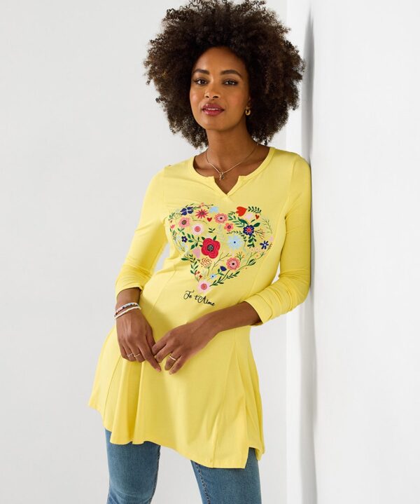 All The Love Graphic Tunic Top
