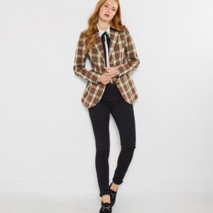Greta 格紋西裝外套