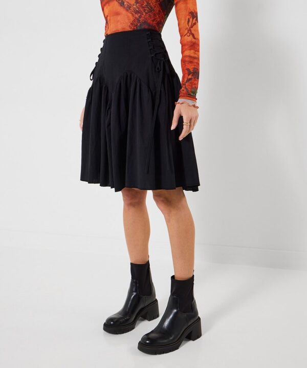 Rhianna Lace-Up Side Skirt